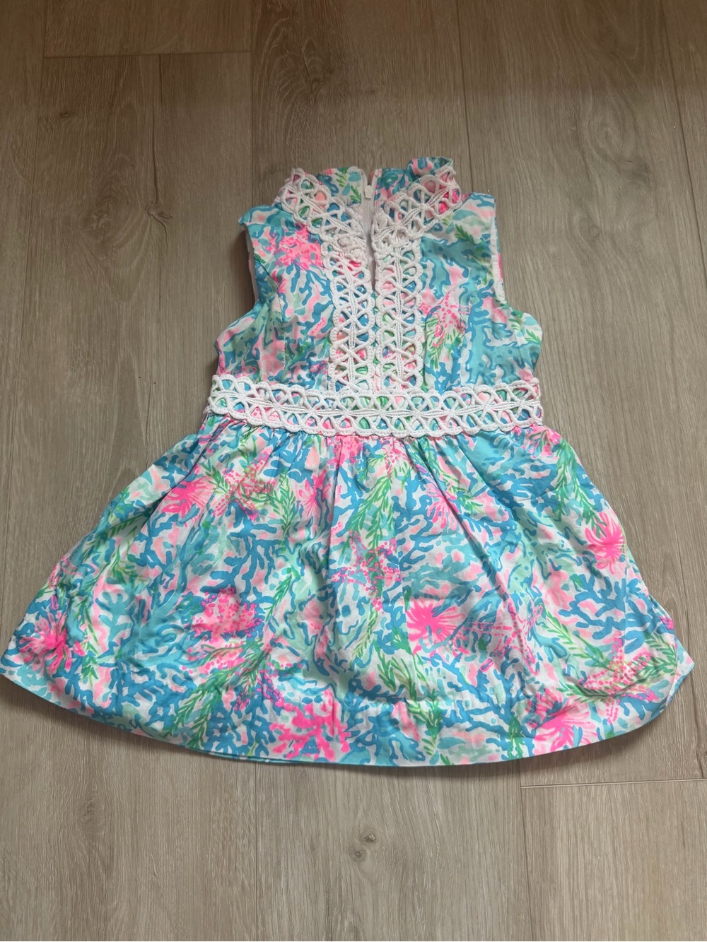 Lilly Pulitzer Girls Mini Franci Dress in Coral Bay